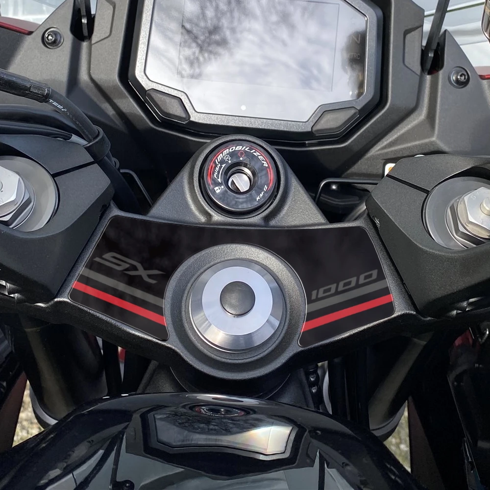 For KAWASAKI NINJA 1000SX 2020 2021 2022 2023 2024 2025 Motorcycle 3D Gel Top Yoke Protector 3D Gel Protection Guard Stickers