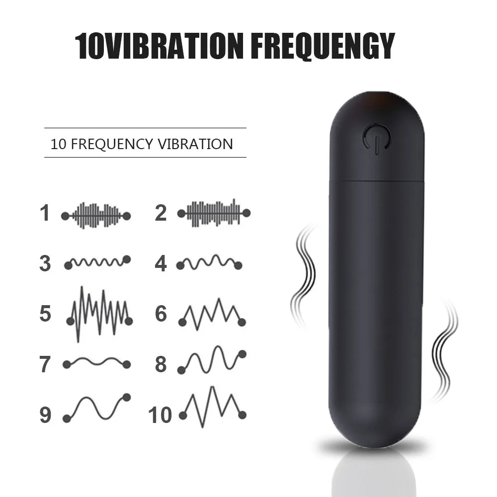 USB Charging 10 Speeds Mini Bullet Dildo Vibrators Vagina Anal Massager for Female Adult Sex Toys for Women Clitoris Stimulator