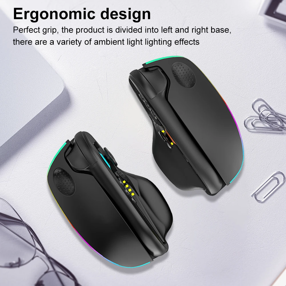 1 par de empuñaduras de ratón con Control estable para juegos de disparos, juego de empuñaduras de mano, soporte de modo de ratón de escritorio para accesorios de juegos Switch2