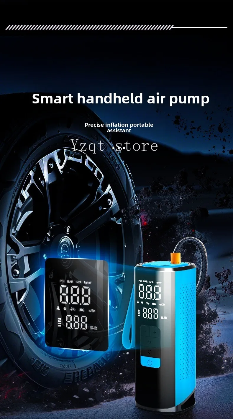 Intelligent Wireless Car Air Pump Portable High Power Car Motorcycle Electric Vehicle Tire Air Pump