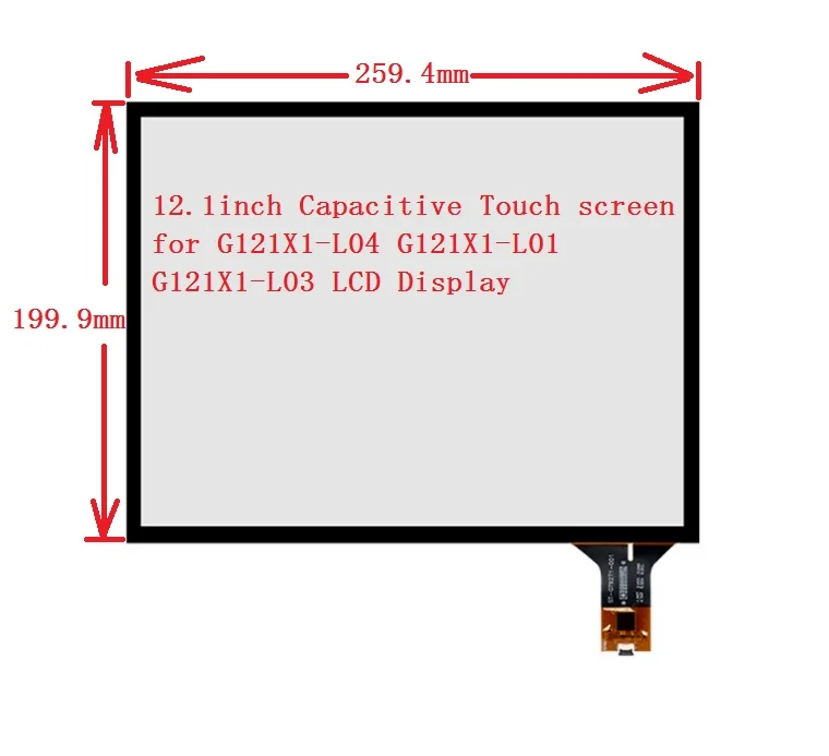10,1-дюймовая 12,1 мм x мм для женской/детской емкостной сенсорной панели, стеклянная USB-плата драйвера
