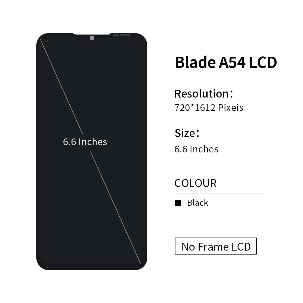 For ZTE Blade A54 Screen For ZTE Blade A34 Display Touch Screen Digitizer Assembly For ZTE Blade A54 A34 LCD Tochu Screen
