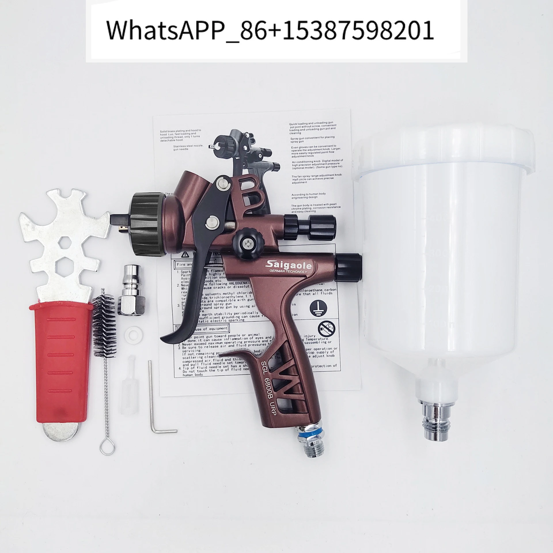 BC Saigaole 6800 Spray Guns Automotive Finishes High Fogging Paints Sheet Metal Spray Guns Industrial Furniture Leather Spray Gu