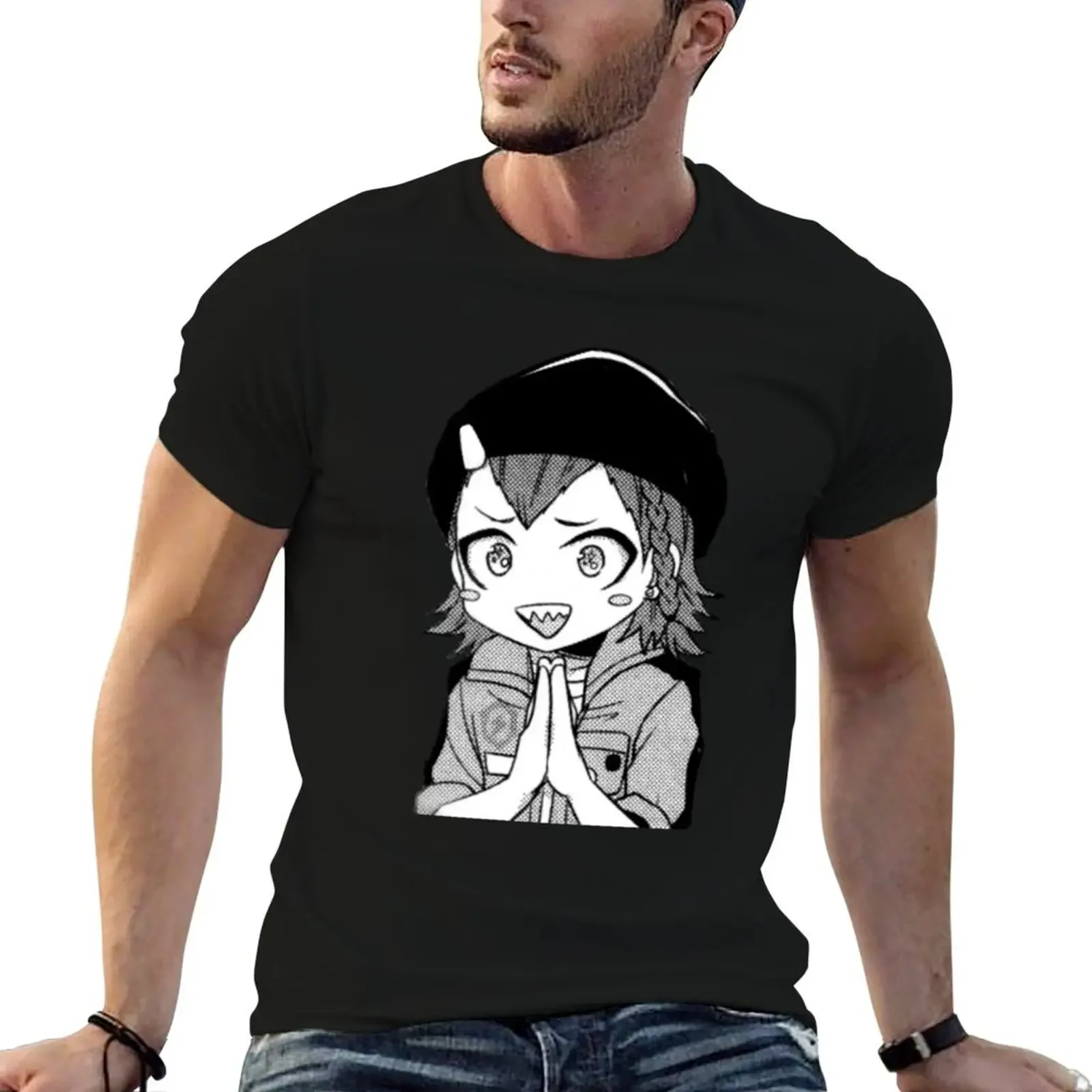 

happy souda T-Shirt boys whites oversizeds Aesthetic clothing men t shirts