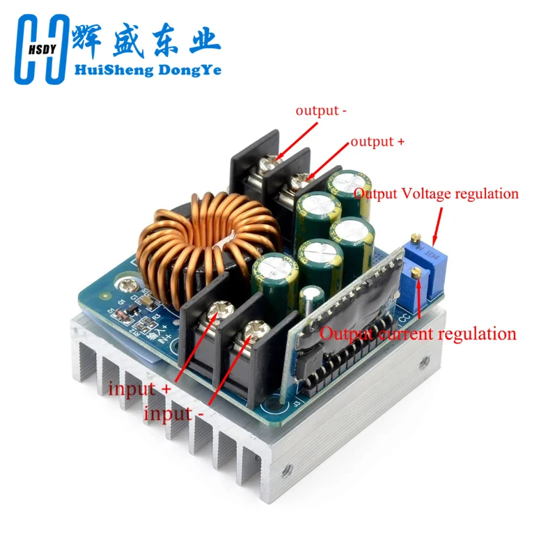 DC-DC 400W 15A przetwornica obniżająca napięcie DC 10V-60V do 0-45V stałe napięcie stały prąd regulowany moduł zasilania — zdjęcie produktu 4