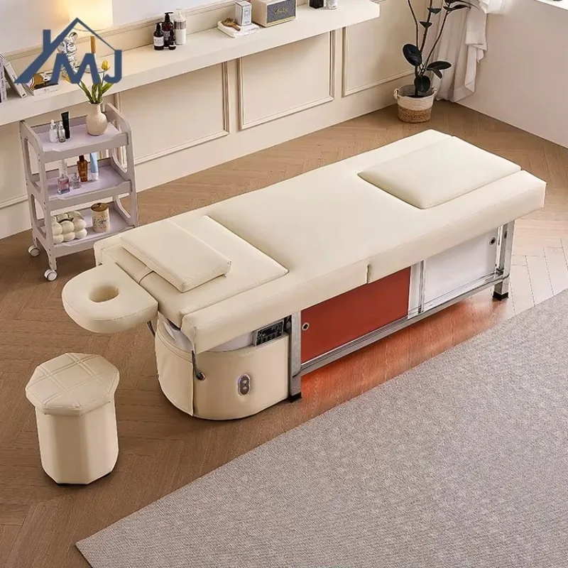Modern Electric Reclining Back Lift Multifunction Pedicure Shampoo Bed With Massage