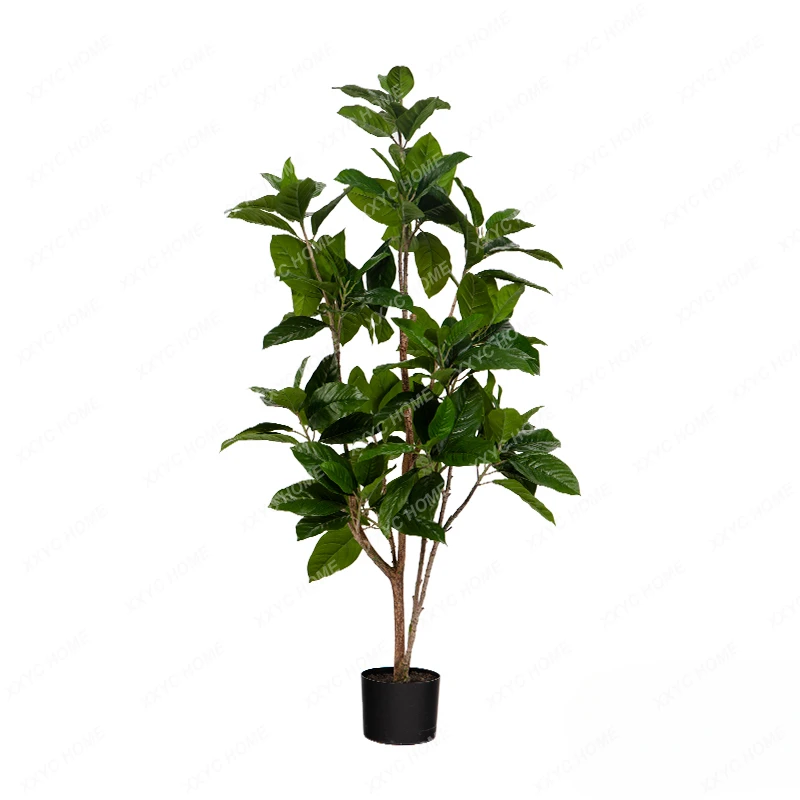 

Encryption Nordic Artificial Rubber Banyan Potted Fake Trees Living Room Floor Landscaping Greenery Decorative Ornaments