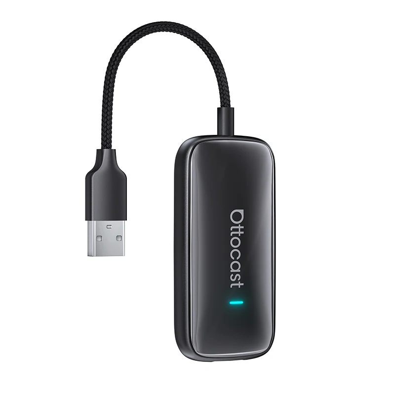 Ottocast Play2Video Ultra AI Box Carplay Adapter Android Auto WiFi6 Media Player YouTube Netflix Dual WiFi Apps installeren voor Audi - afbeelding 2