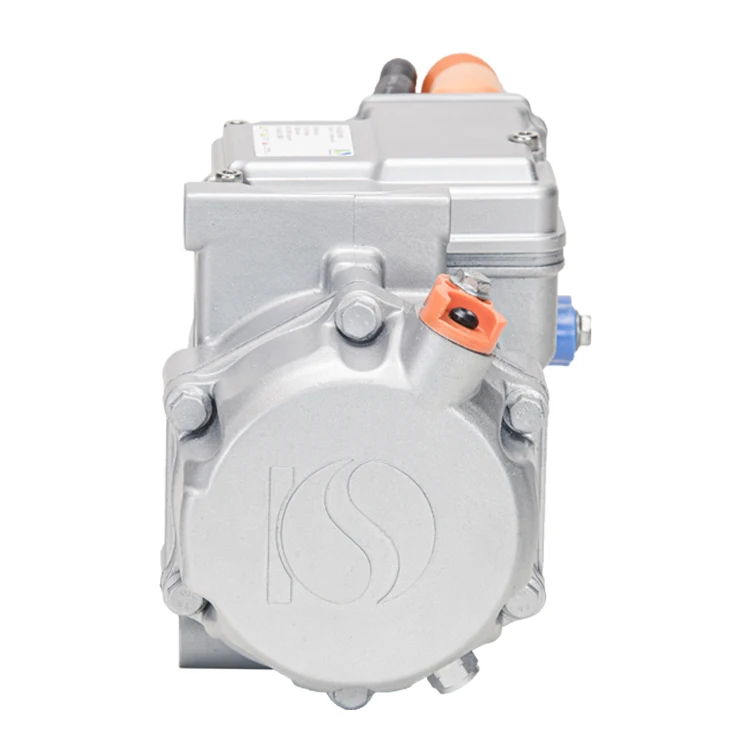 Imagen 4: Compresor de desplazamiento A/C para aire acondicionado de 24cc, 72v CC, Kit Universal de CA para coches, compresor eléctrico automotriz Universal