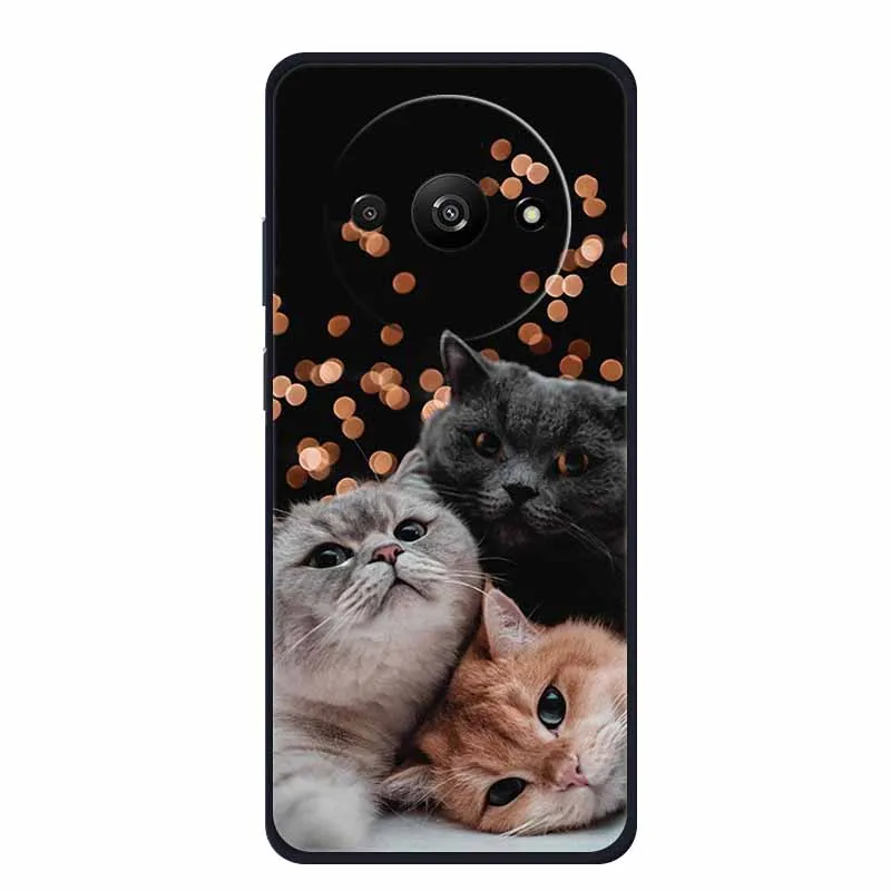 Phone Case For Xiaomi Redmi A3x Back Cover Case A 3 x Black Silicone Soft Coque For Redmi A3x Case RedmiA3x 6.71\