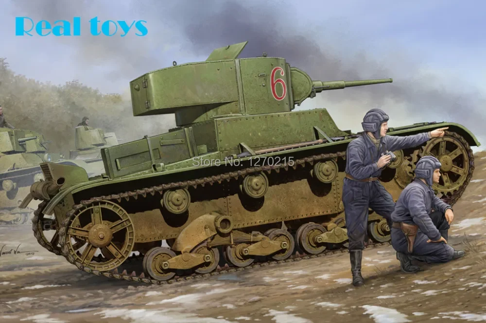 Hobby Boss 82495 1/35 советский легкий пехотный танк T-26 Mod 1933, комплект пластиковой модели, комплект масштабной модели