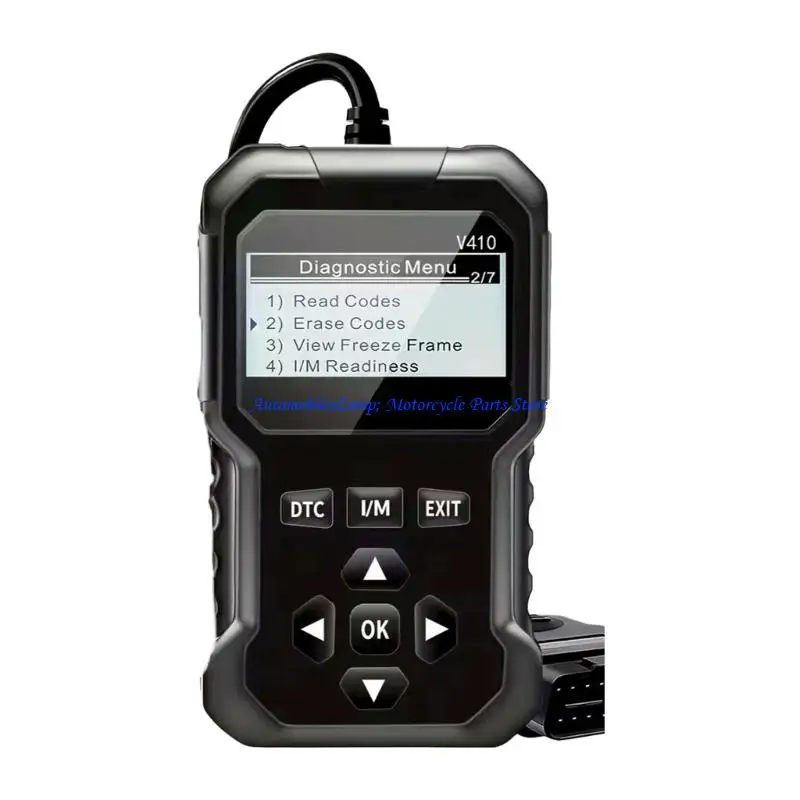H7BD Reliable Car Engine Code Readers With 8 Language Option For Most OBD2 Vehicles