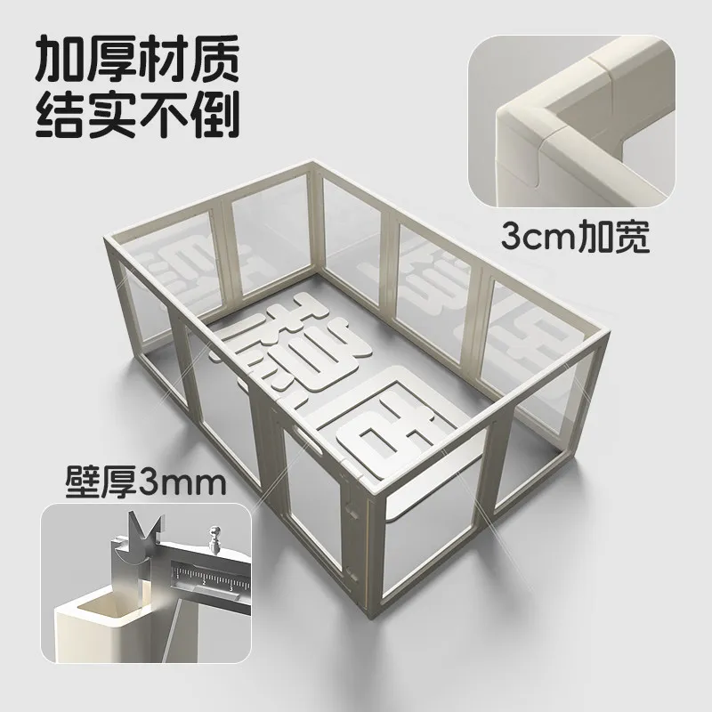 POPO Transparent Fence Acrylic  Kennel Pet Indoor Fence Rabbit Large Dog Small Dog g Cage