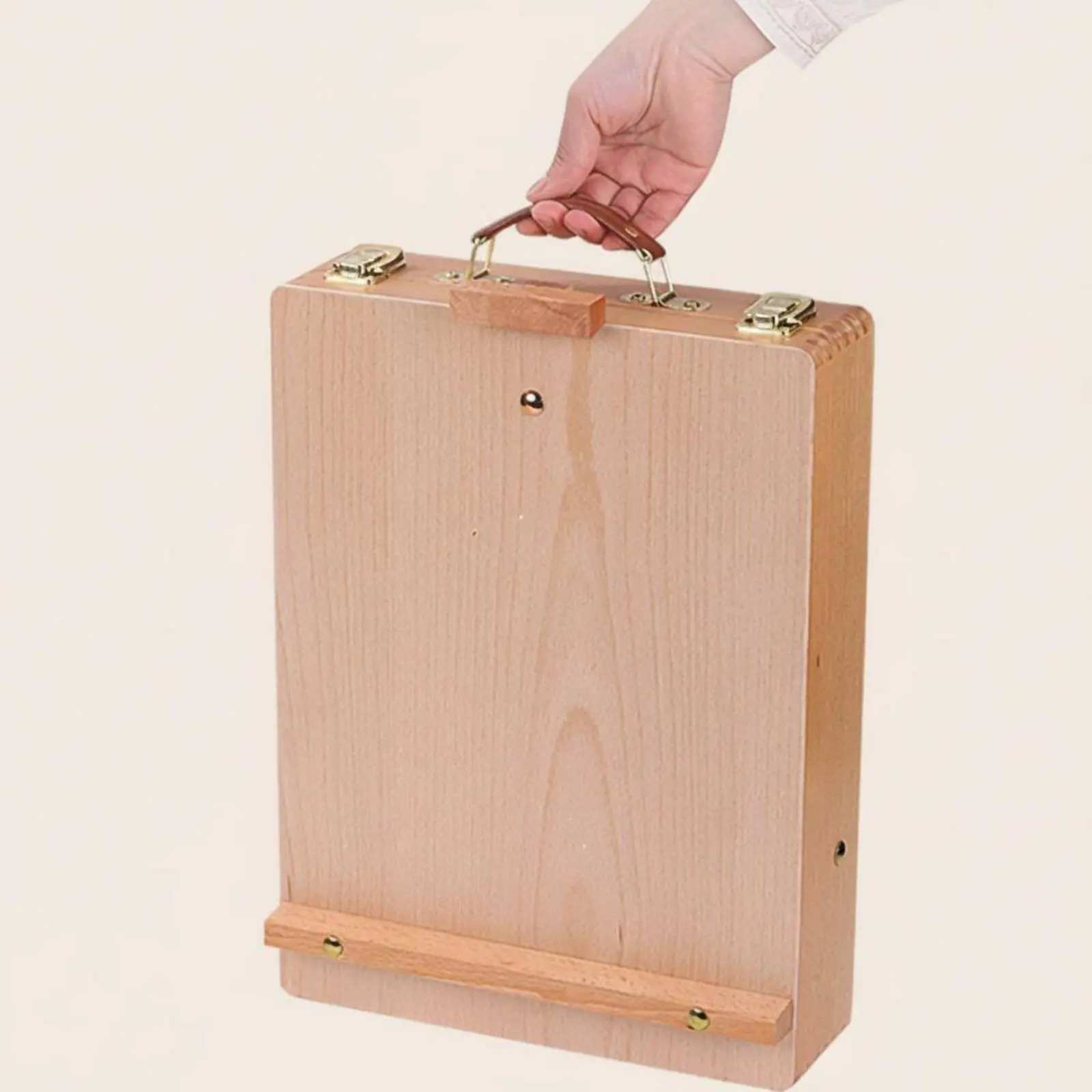 Wooden Tabletop Easel Box Multiuse Sketching Easel Box for Children, Studio
