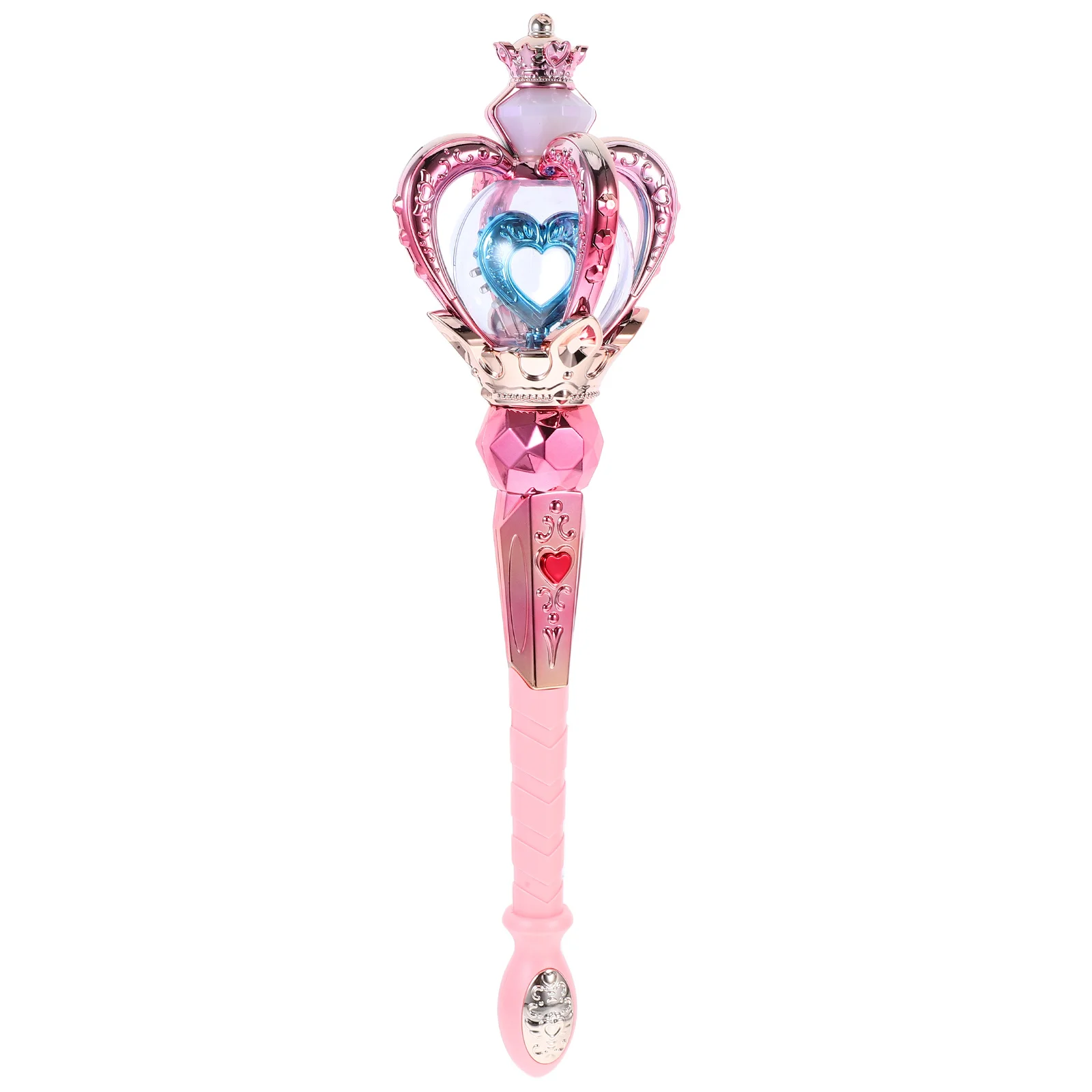 

Rotating Princess Wand Light Up Music Magical Birthday Party Halloween Bubble Princess