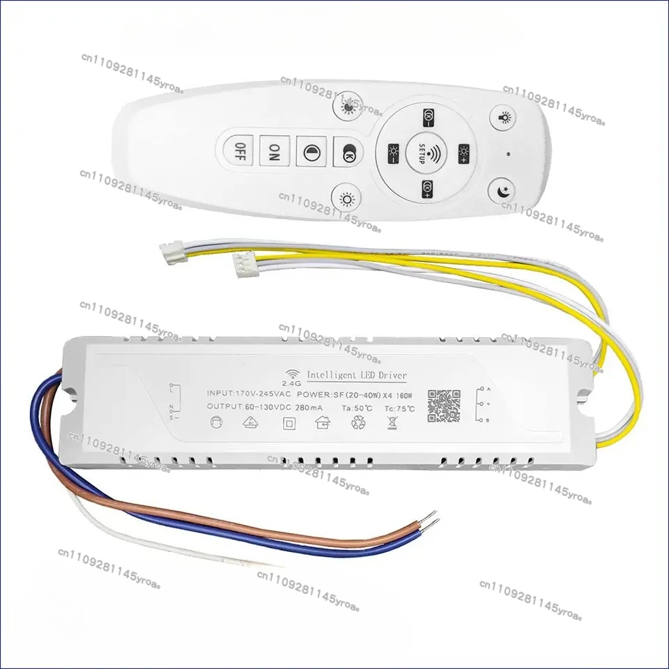 LED Driver 40-60Wx4 240W 2.4G APP & Remote Control Dimming and Color-Changeable Lighting Transformer For Chandelier LED Tape - view 5