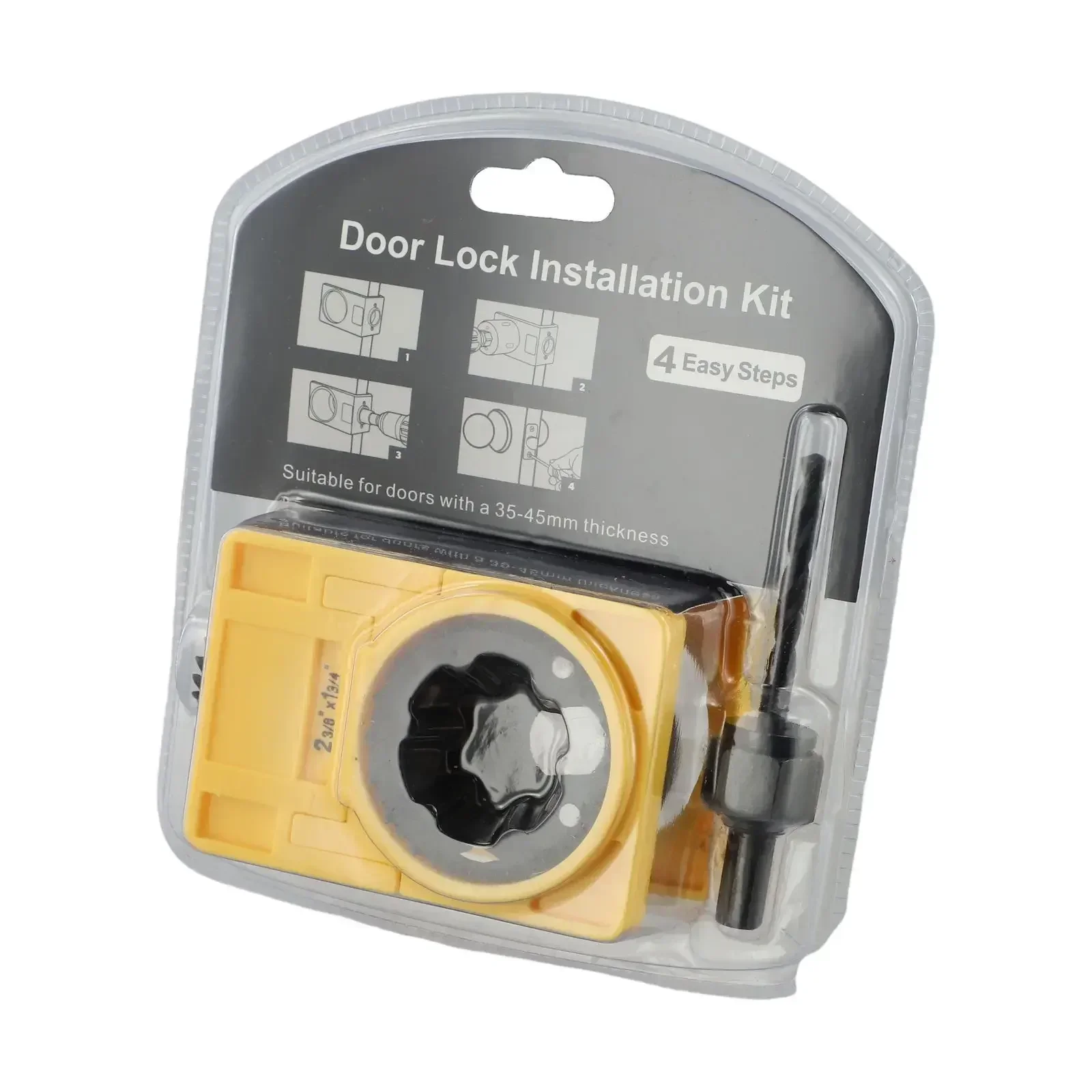 Wooden Doors Drill Bit Door Lock Installation Kit Robust Construction Adjustable Guide Template Kit Tools As Show
