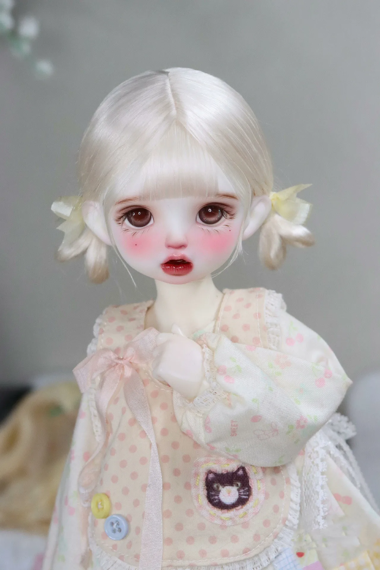 Free Shipping 1/6 BJD Doll Styling Wig, Sweet Style Princess Wig 1 Piece