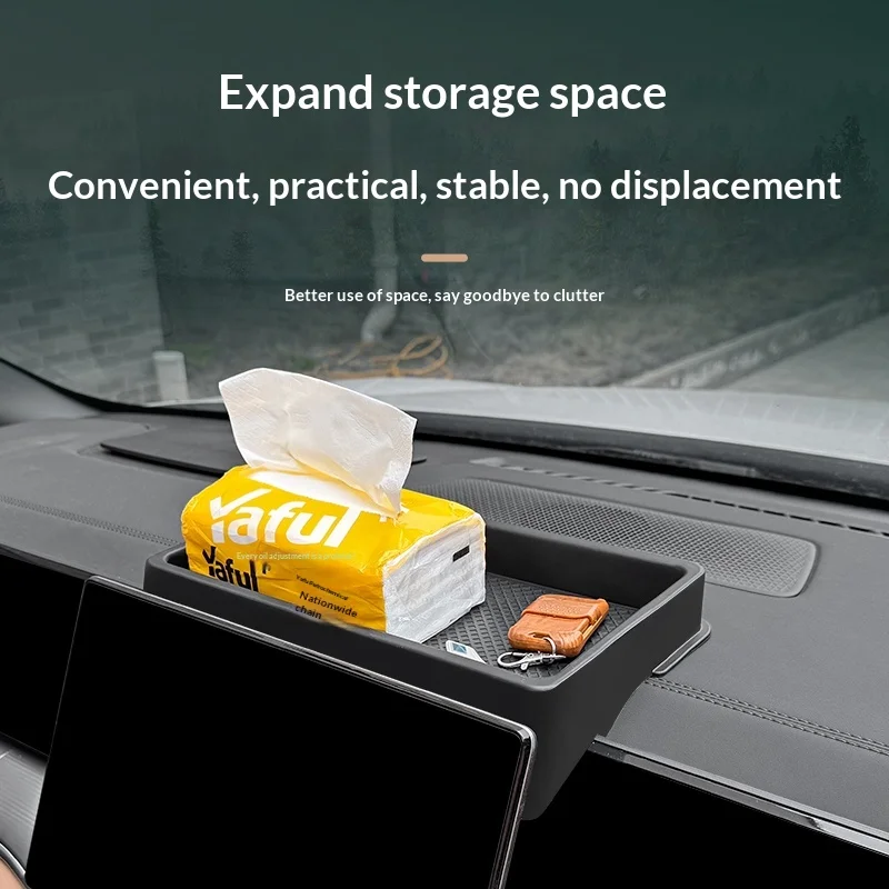 Fit For BYD Song L DM-i Center Display Rear Storage Box Car Interior Dashboard Tissue Storage Case