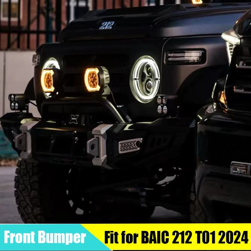 Car Front Bumper Competitive Bumper Suitable for BAIC 212 T01 2024-2025 Modified Battle Armor Auto Bumpers Off-road Bumper Parts