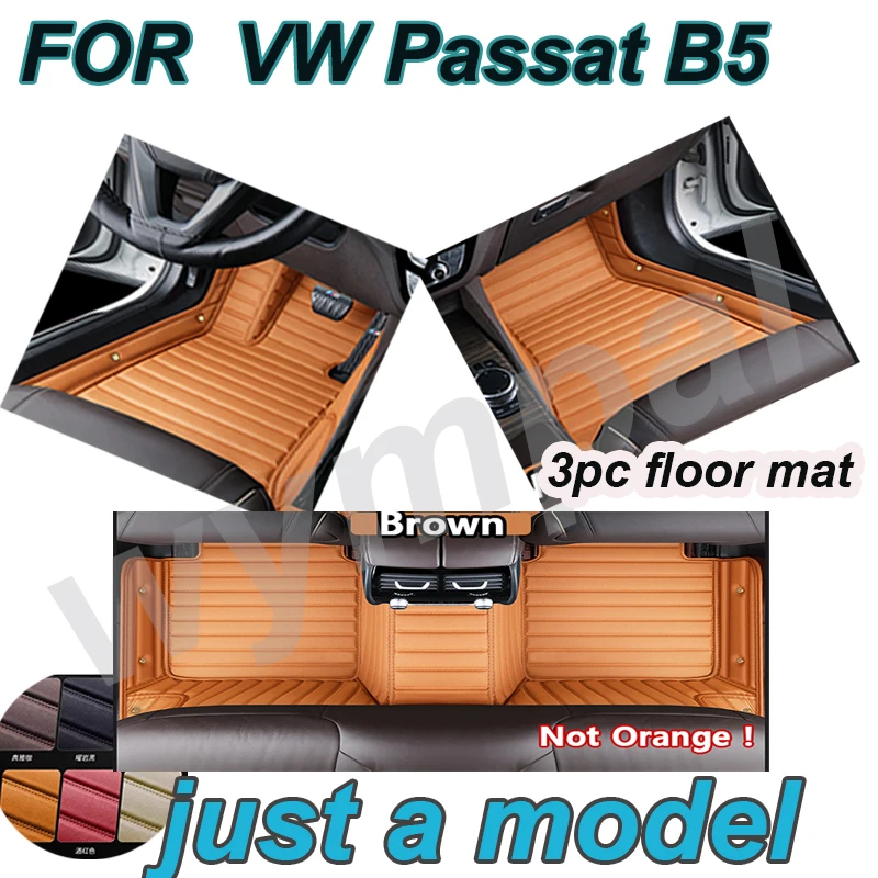 

РОСКОШНЫЕ автомобильные коврики на заказ для VW Passat B5 2000 2001 2002 2003 2004, авто роскошные кожаные мужские и женские автомобильные коврики полные