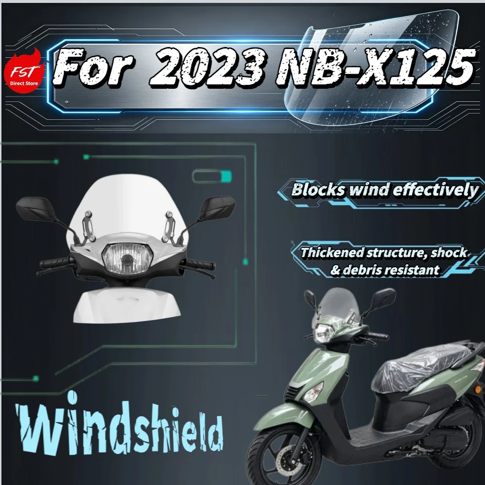 

Для NB-X125 2023: Дефлектор-защита от ветра на лобовое стекло (без сверления), модифицированные детали