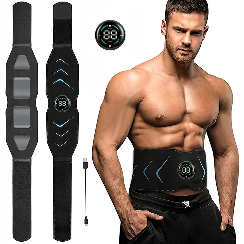 

EMS Muscle Stimulator Body Slimming Machine Belt Electric Abdominal Stimulator AbsTrainer Workout Home Smart Fitness Equiment