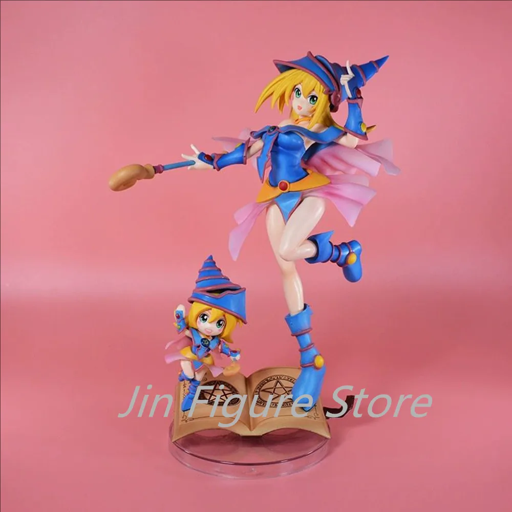 

Yu-Gi-Oh! Duel Monsters Kuriboh Magi Figure Black Magician Girl Art 28cm PVC Action Figures Toy Collectible Girl GK Model Gifts