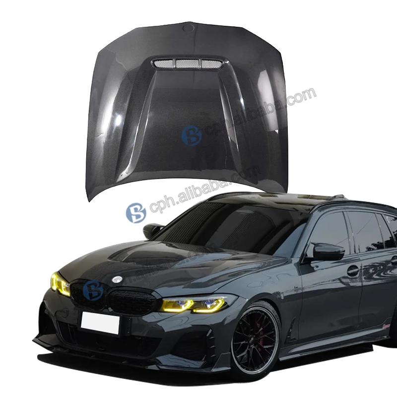 Fabriek Groothandel CS GTS Stijl Koolstofvezel Motorkap voor BMW 3-serie G20 G28 330i M340 Kap