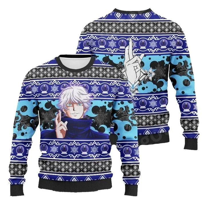 

Autumn and Winter Bandai Anime Character Collection Christmas Ugly Dress Street Adult Round Neck Hoodie Popular Clothing