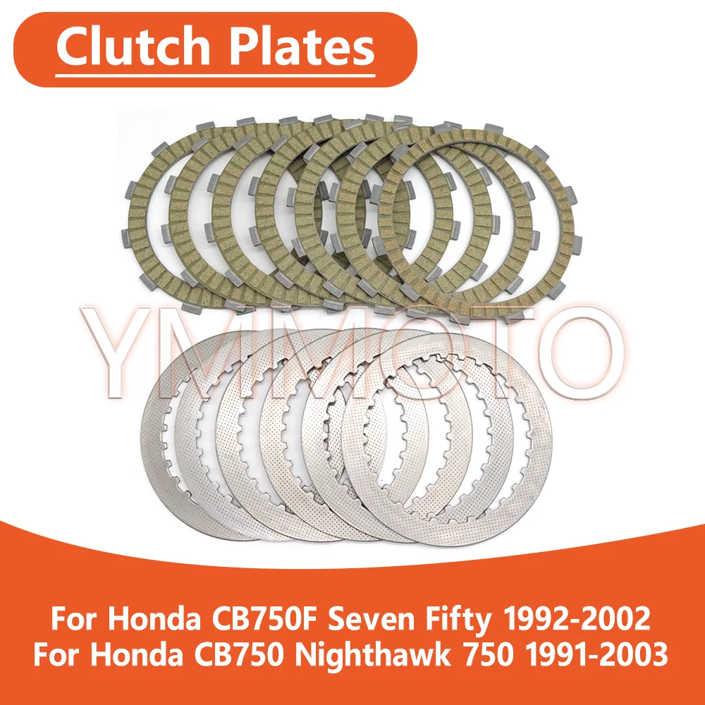 

For Honda CB750F CB 750F Seven Fifty 1992-2002 CB750 CB 750 Nighthawk 750 1991-2003 Motorcycle Clutch Plate Friction Disc Kit