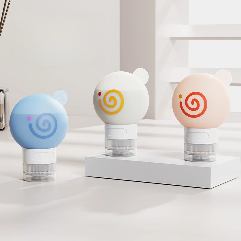 60/90 مللي دونات سيليكون مجموعة الزجاجات القابلة لإعادة الملء الصحافة التعبئة السفر المحمولة مستحضرات التجميل غسول التعبئة زجاجة تخزين صغيرة фalaكون #1