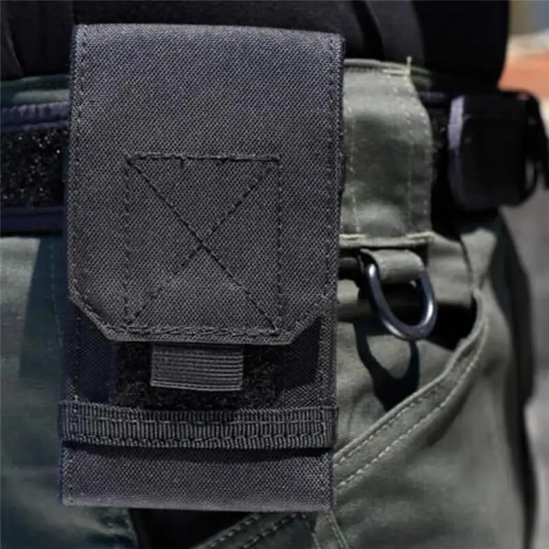 1pc Outdoor Sports Phone Pouch Waist Pack Camping Hiking Hunting Accessories Tool Bag Mobile Phone Holder Tactical Waist - view 2
