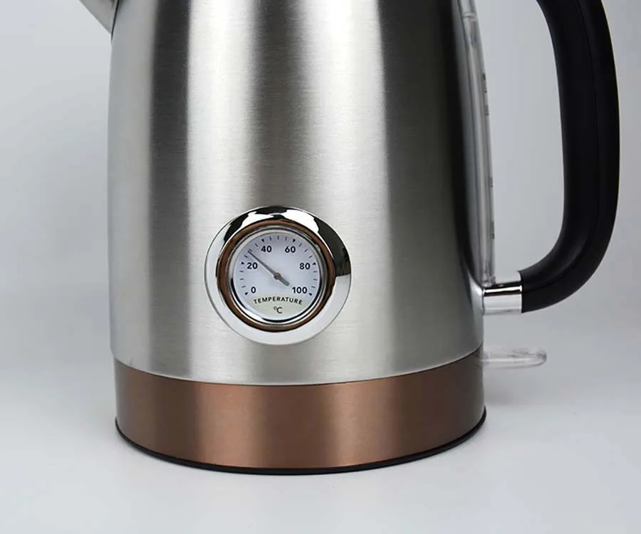 غلاية كهربائية الفولاذ المقاوم للصدأ المطبخ الذكية صافرة غلاية براد شاي درجة الحرارة تعديل الحرارة السريعة مع ميزان الحرارة drop shippi