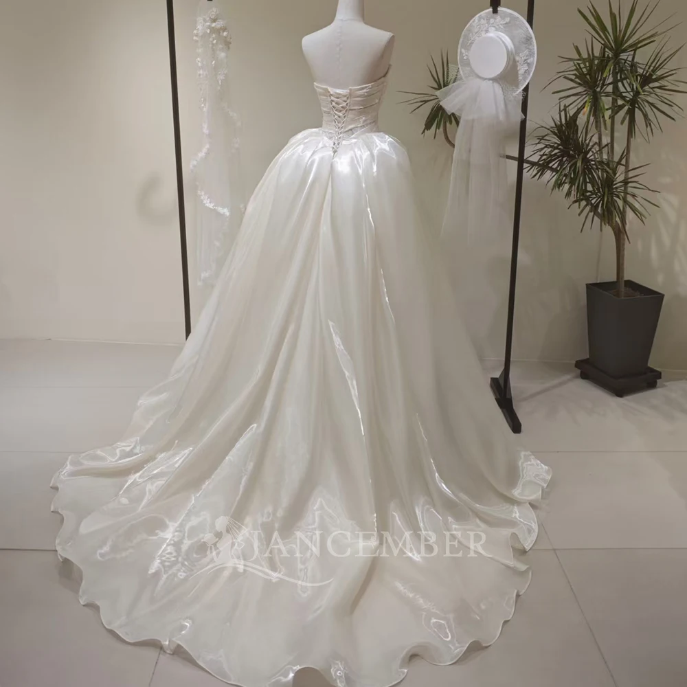 Surprise Price Brand New Wedding Dress Ball Gown Customized Sleeveless Lace Up Back vestidos de novia boda