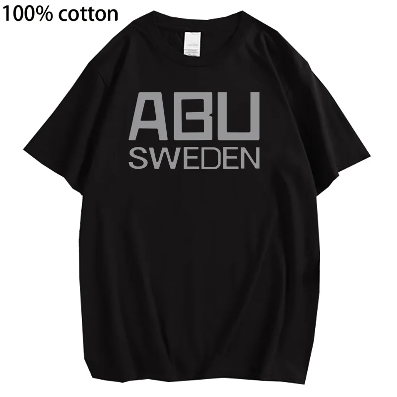 Fashion Abu Sweden T Shirt Boys Girls Clothes Funny Fishing Boy Tops T-shirt  Summer Tshirt Teen top y2k camisetas masculino