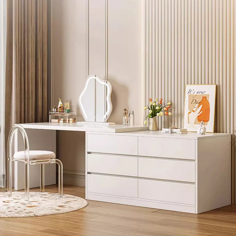 Nordic Style Vanity Table Organizers Storage Modern Luxury Vanity Table Bedroom Girls Coiffeuse De Chambre Furniture