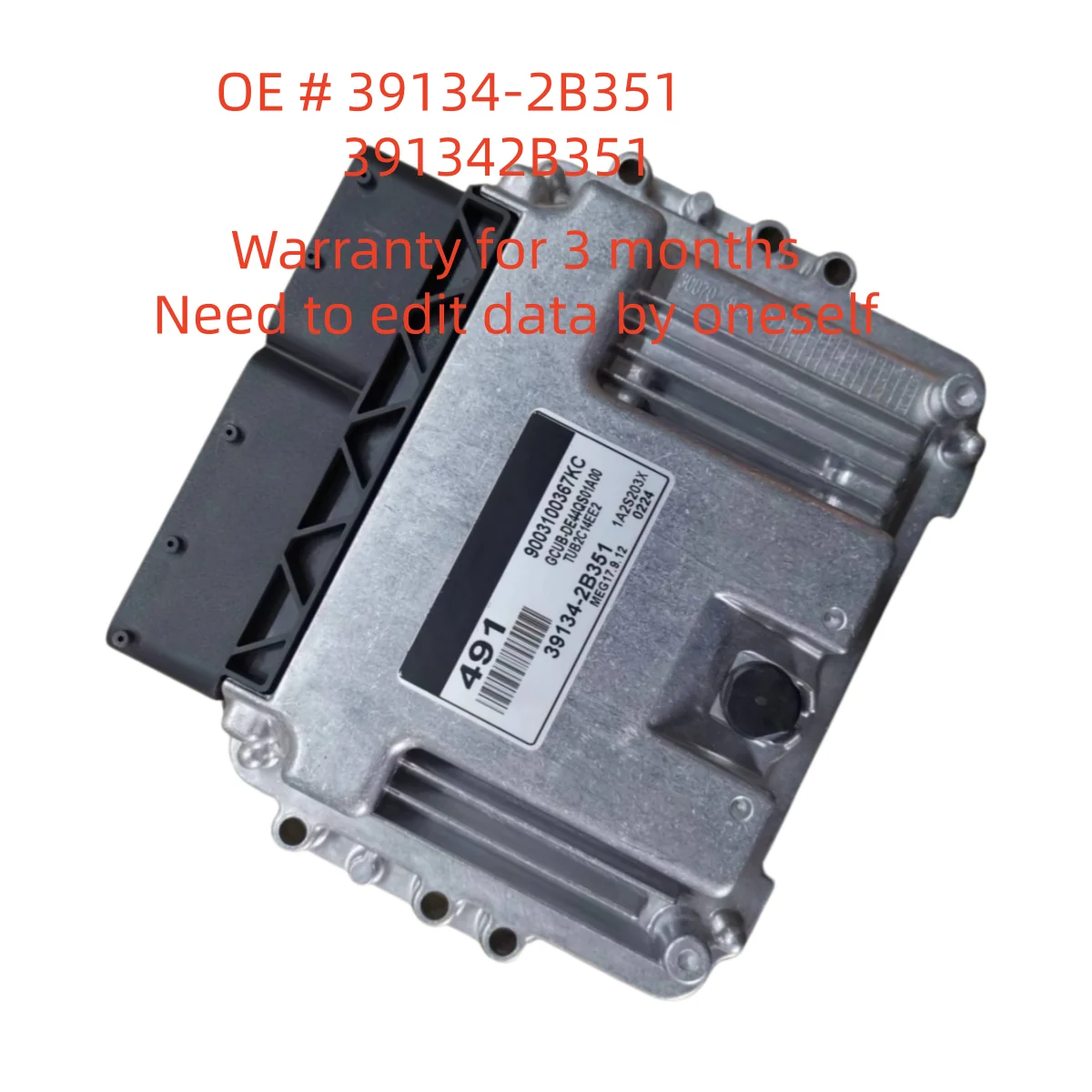High quality 39134-2B351 391342B351  Car Engine Computer Board ECU Electronic Control Unit  For KIA