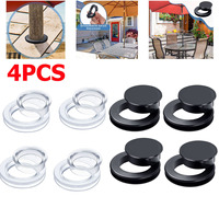 4Pcs 2inch Silicone Patio Umbrella Table Cap Hole Ring Plug Cover Garden Beach Sunshade Glass Outdoors Patio Deck Yard Holders