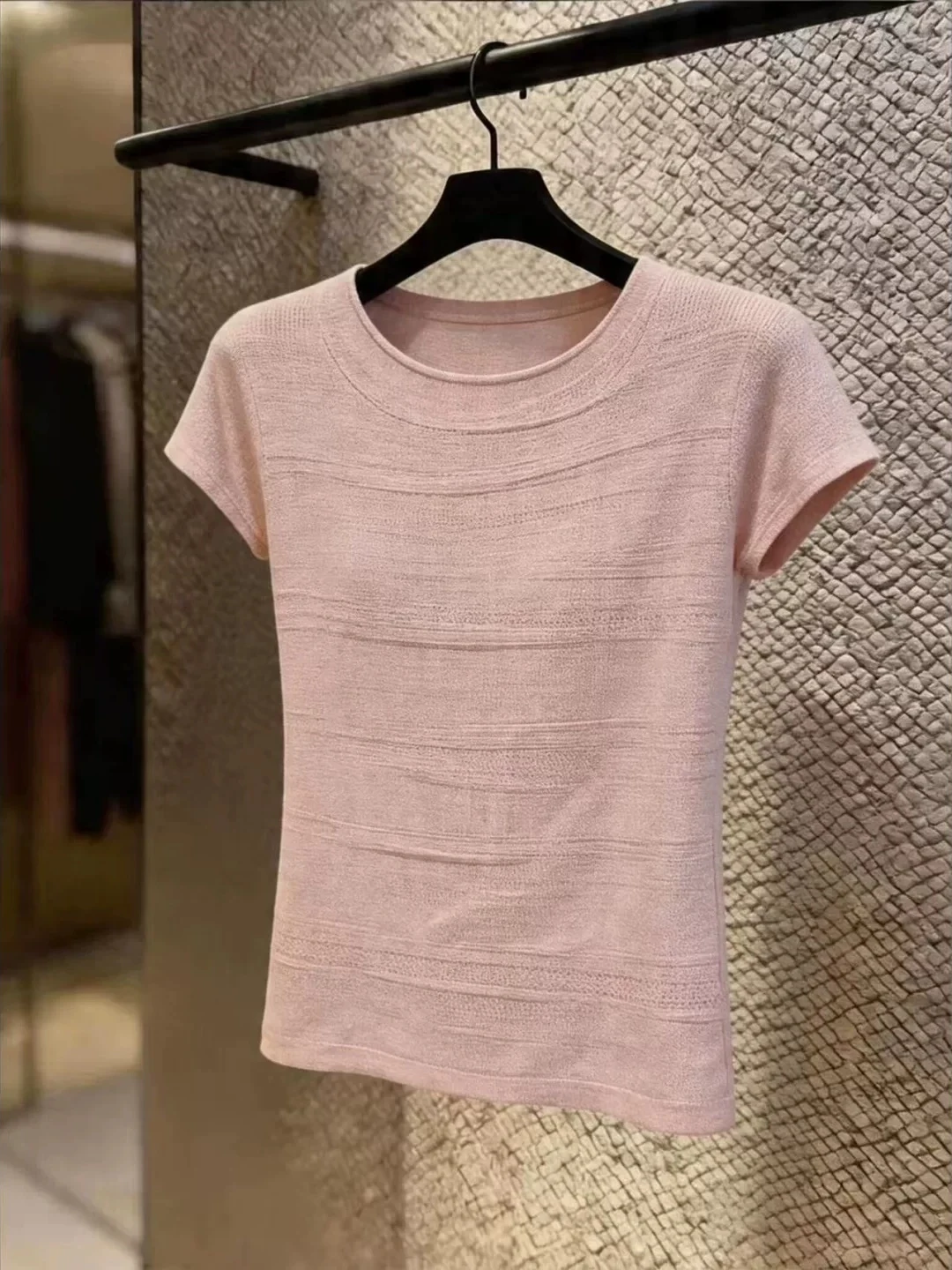 

Simple Color round Neck Short Sleeve T-Shirt Korean Style Commute Casual Summer Top Women's Fashion Basic Shirt