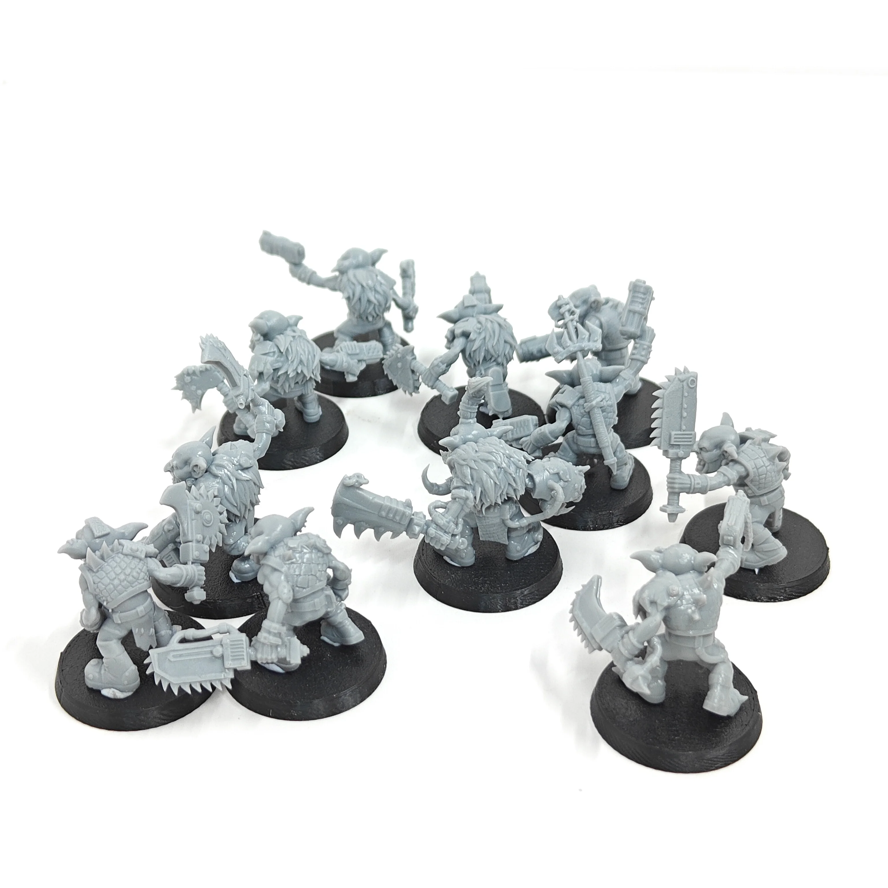 Kits de garaje Juego de guerra Goblin ork kits de resina figura miniaturas sin pintar (11 figuras) zw632