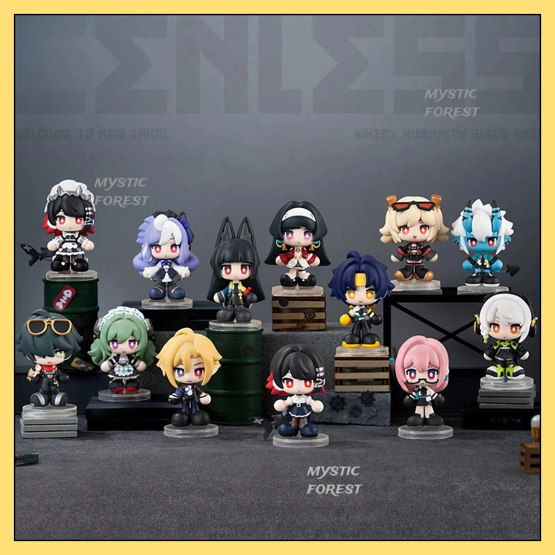 Image of HOT Zenless Zone Zero Tiny Agents Chibi-Stil Figur Blindbox Desktop-Display Puppe Anime-Zubehör Sammlerstück Modell Geschenk