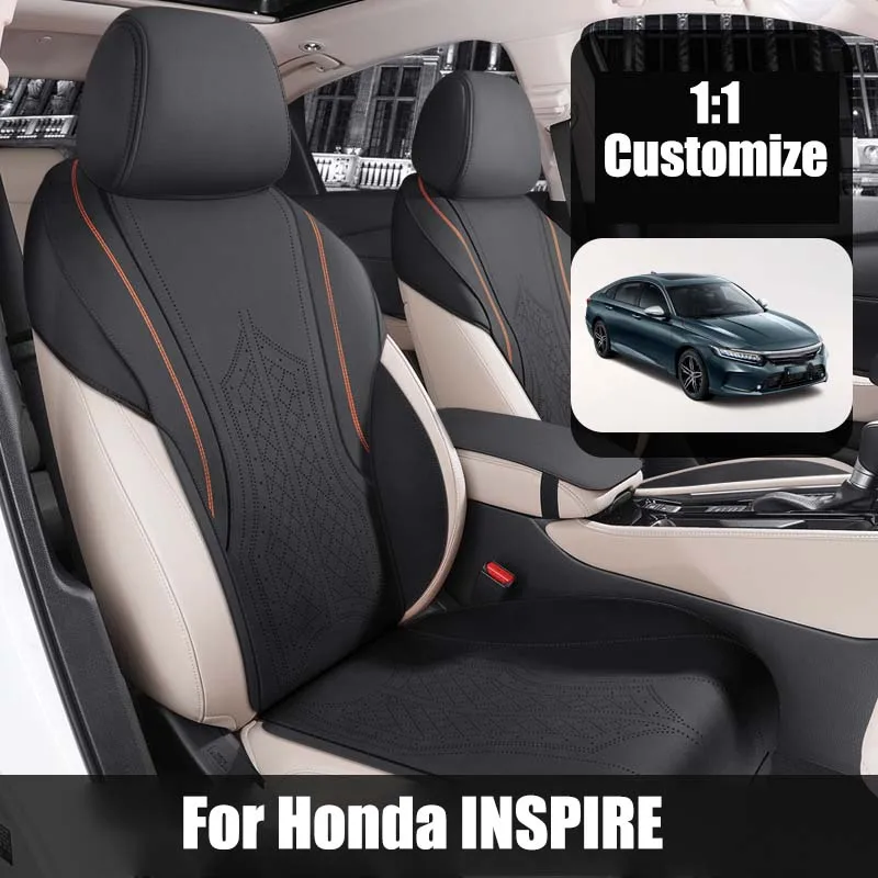 Custom Fit Car Accessories Suede Saddle Seat Cushion Pad Half Covered For Honda INSPIRE