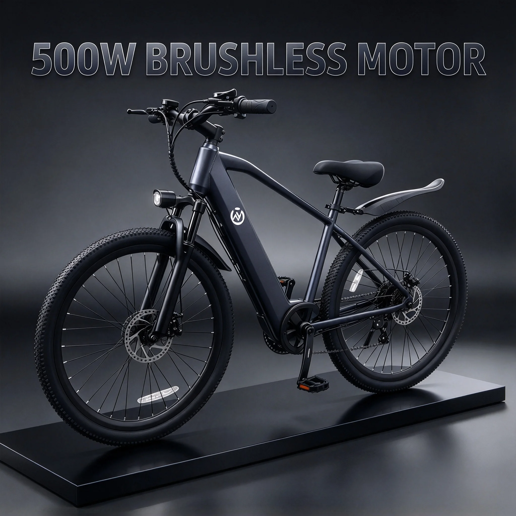 Outdoor electric bicycle for cycling enthusiasts full suspension shock absorption front and rear disc brakes 48V 500W motor 24 inch wheel hub 7 speed thumb shifter long battery life ideal for family LCD best gift for anniversary.