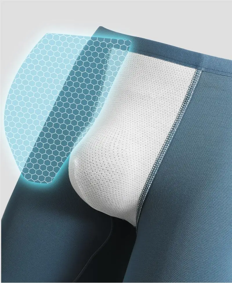 120-Modal-Herrenunterwäsche, spurloser Sport für Herren, verlängerte Anti-Verschleiß-Bein-Boxershorts, Jungen-Shorts in Übergröße, Kopf