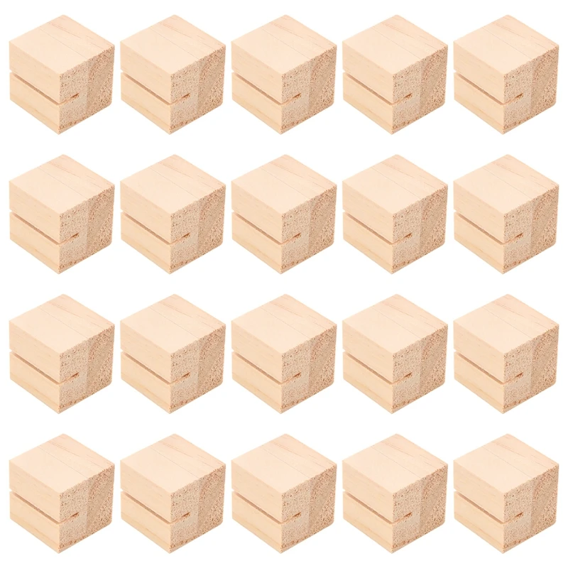 حامل بطاقات مكان 20 قطعة حامل بطاقة الاسم الخشبي رقم الطاولة الخشبية تقف الخشب الصلب #4