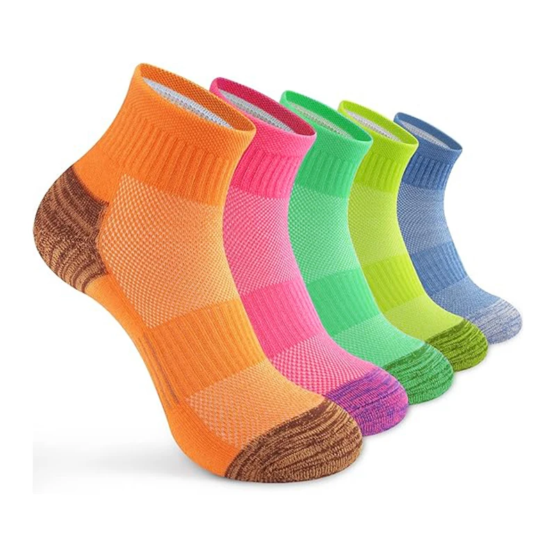 5 pairs of breathable and comfortable sports socks for women, suitable for all seasons Suitable for outdoor sports and casual we