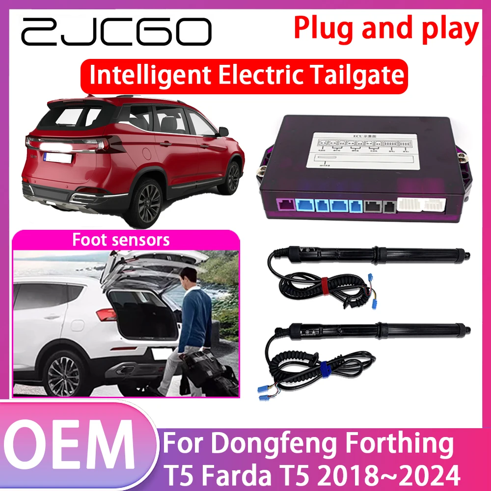 ZJCGO Electric Tailgate Lift Drive Trunk Opening Tail Gate Lift Soft Close Car Door For Dongfeng Forthing T5 Farda T5 2018~2024