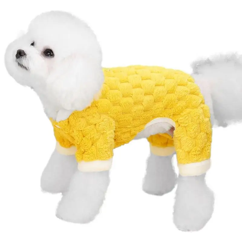 Warm Dog Coat Winter Clothes Jumper Sweater Thick Padded Winter Warm Fleece Pullover For Small Medium Dogs Pets