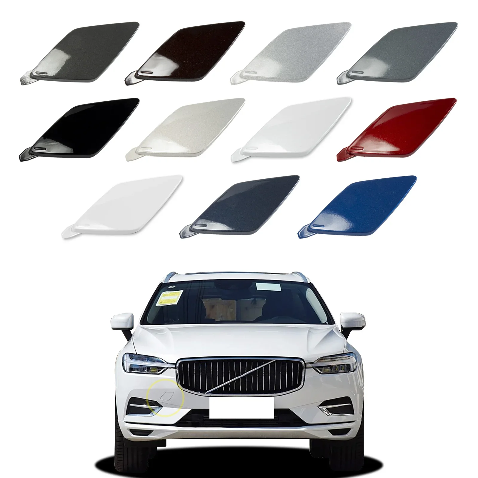For Volvo XC60 2018-2021 Front Tow Hook Cover Cap 39846406 31425165 Right Passenger Side